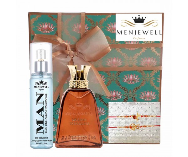 Rakhi For Brother With Gift Combo Set Men Most Long Lasting Perfume