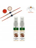 Rakhi, Perfume Set  (Rakhi Combo Gift Set For Brother With Mitha Oud Chocolatey Perfume With 2 Rakhi)