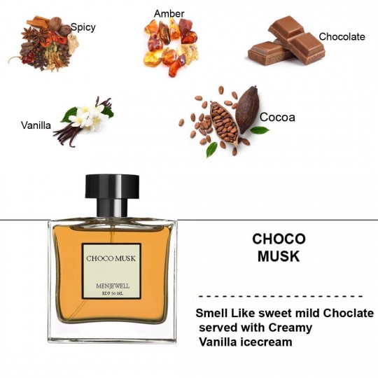Menjewell Choco Musk Perfume for Men - 50ML