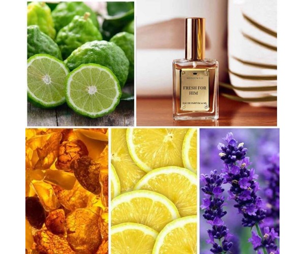 MENJEWELL FRESH FOR HIM Perfume for Men - 50ml |Masculine Very Masculine Men  perfume Long-Lasting  | Spicy Bergamot and lLavender infused I Gift for men |  Absolute class Mens Perfume