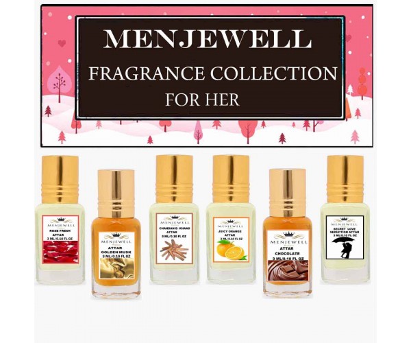 Menjewell Gift Set for Her (6 x 3ml) Attar 18ml