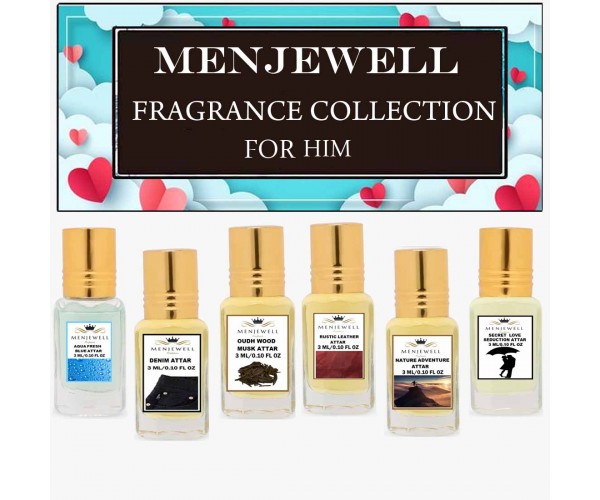 Menjewell GIFT-SET FOR MEN  (6 x 3ml )18ml Attar