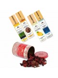 Menjewell Pack of 4 Psc ( Rain Mitti, Chocolate, Juicy Orange , Aqua Fresh ) 9ml Attar/Perfume