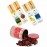 Menjewell Pack of 4 Psc ( Rain Mitti, Chocolate, Juicy Orange , Aqua Fresh ) 9ml Attar/Perfume