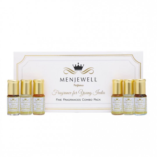 Menjewell Set of 6  Winter Attar Gift Pack for men and women(6x3ml) 18ml