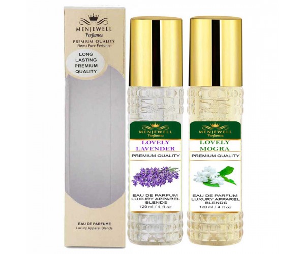 Menjewell Lovely Morga & Lovely Lavender women  perfume combo 240ml