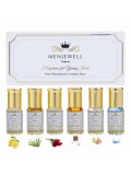 Menjewell Set Of 6 Summer Attar For Men & Women (6x3ml) 18ml