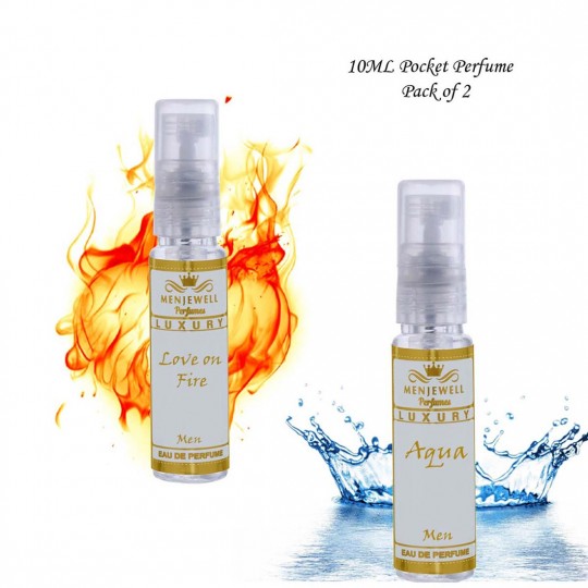 Menjewell Love On Fire & Aqua Pocket Perfume 20ml For Men 